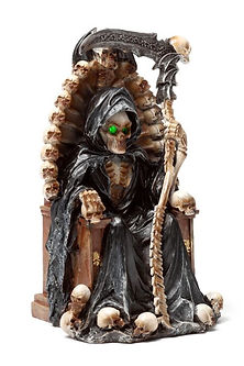The Reaper of Death LED Throne of Skulls