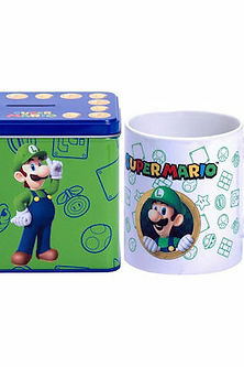 Nintendo Super Mario Bros Luigi Mug + Money box set