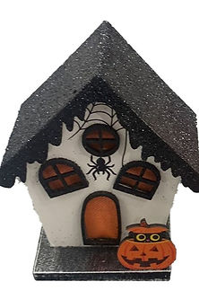 Spooky Spider House Halloween LED Decoration