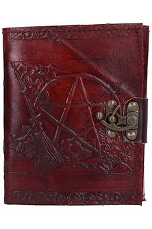Pentagram Leather Emboss Journal+Lock
