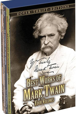 BEST WORKS OF MARK TWAIN FOUR VOLUMES BOX