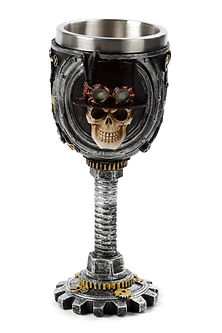 Steampunk Skull Goblet