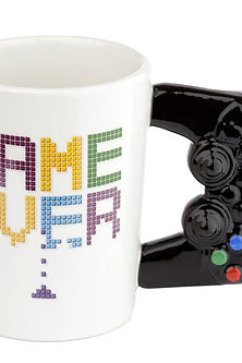 Game Over Controller shaped handle mug