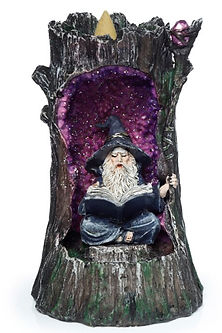 Wizards Crystal Cave LED Backflow Incense Burner