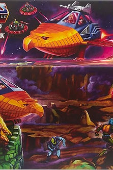 Vehiculo Point Dread and Talon Fighter Masters of the Universe