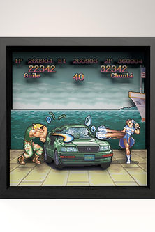 Pixel Frames Street Fighter Car scene