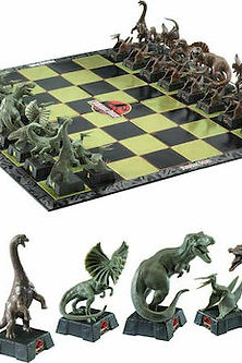The Noble Collection Jurassic Park Chess Set Σκάκι με Πιόνια 47x47cm NN2421