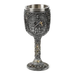 Decorative Knight & Castle Goblet