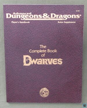 Advanced Dungeons & Dragons - The Complete Book of Dwarves