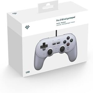 8BitDo Pro 2 Wired Gamepad - Gray Edition