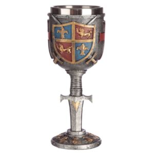 Διακοσμητικό goblet με οικόσημο και σπαθί