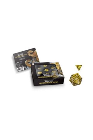 Dungeons & Dragons Premium Metal Σετ ζαριών Dragon Scale Gold (7)