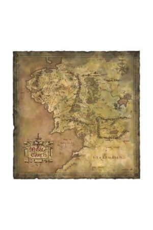 Lord of the Rings Art print Parchment Map of Middle-earth 59 x 30 cm